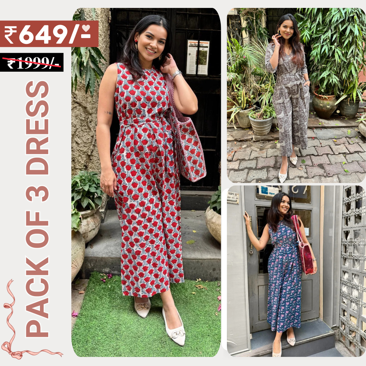 3 Combo Dress |  Long Frocks Meet Jumpsuits: Dress Your Way | D-10