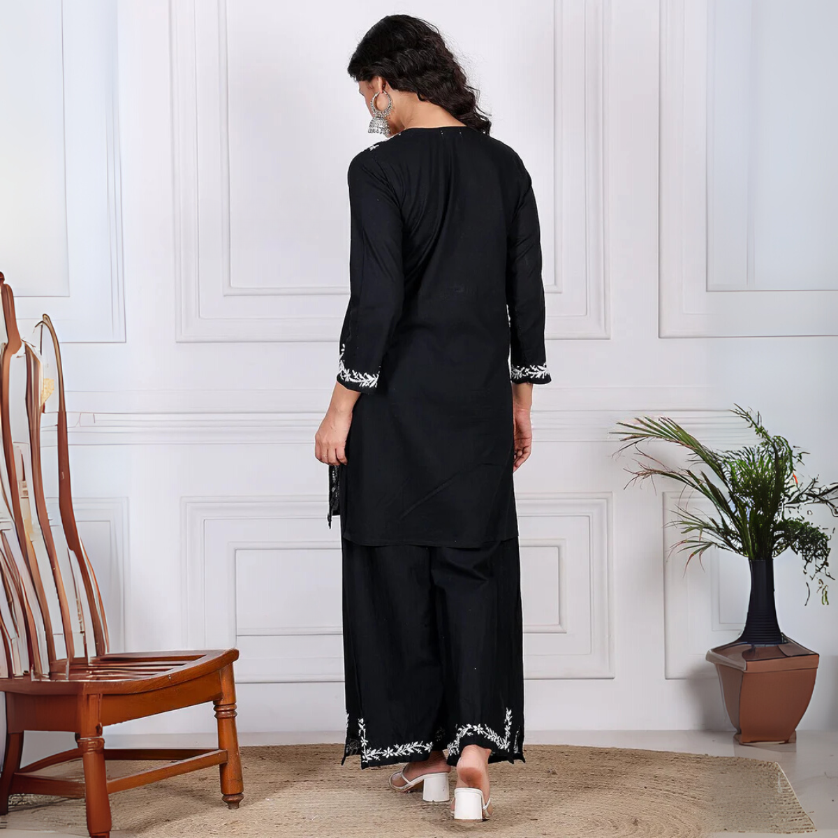 3 Combo Pack | Women Chikankari Work Kurti Set | Full Sleeves - CKW-05