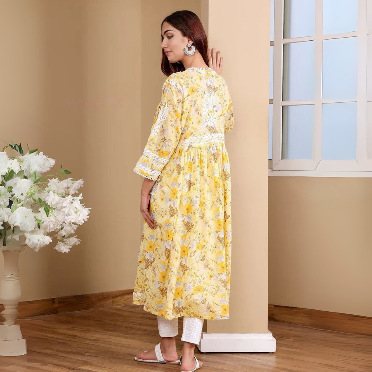 3 Combo Pack | Women Chikankari Work Kurti Set | Full Sleeves - CKW-02