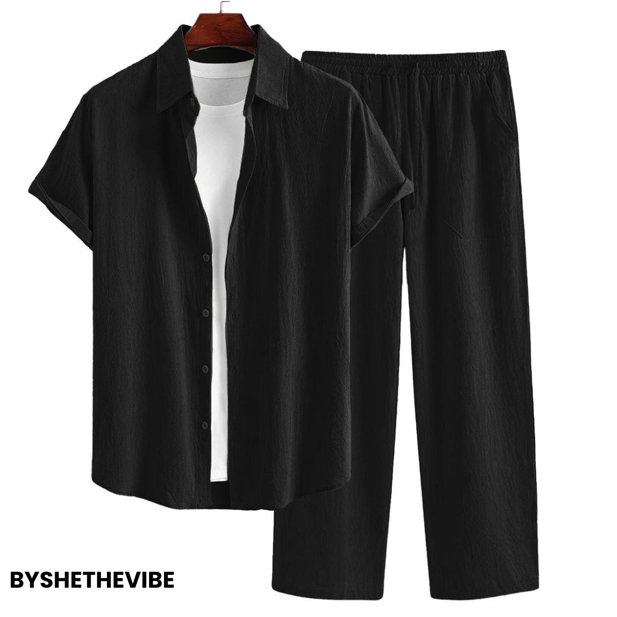 Men Linen Co-ord Set – Pants & Shirt Combo | Summer-Ready |  LN-04