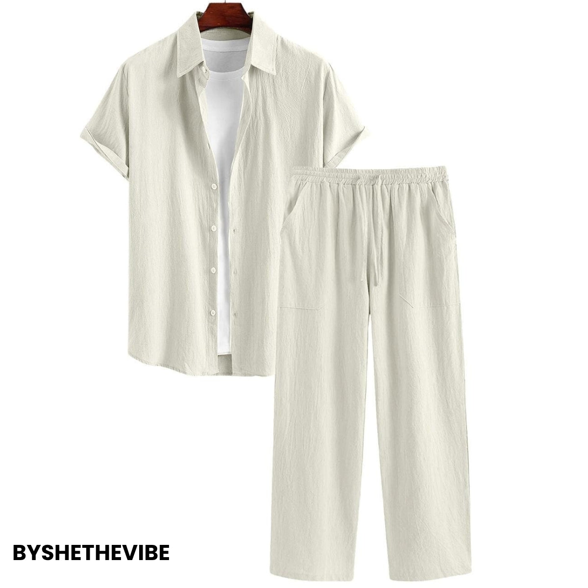 Men Linen Co-ord Set – Pants & Shirt Combo | Summer-Ready |  LN-05