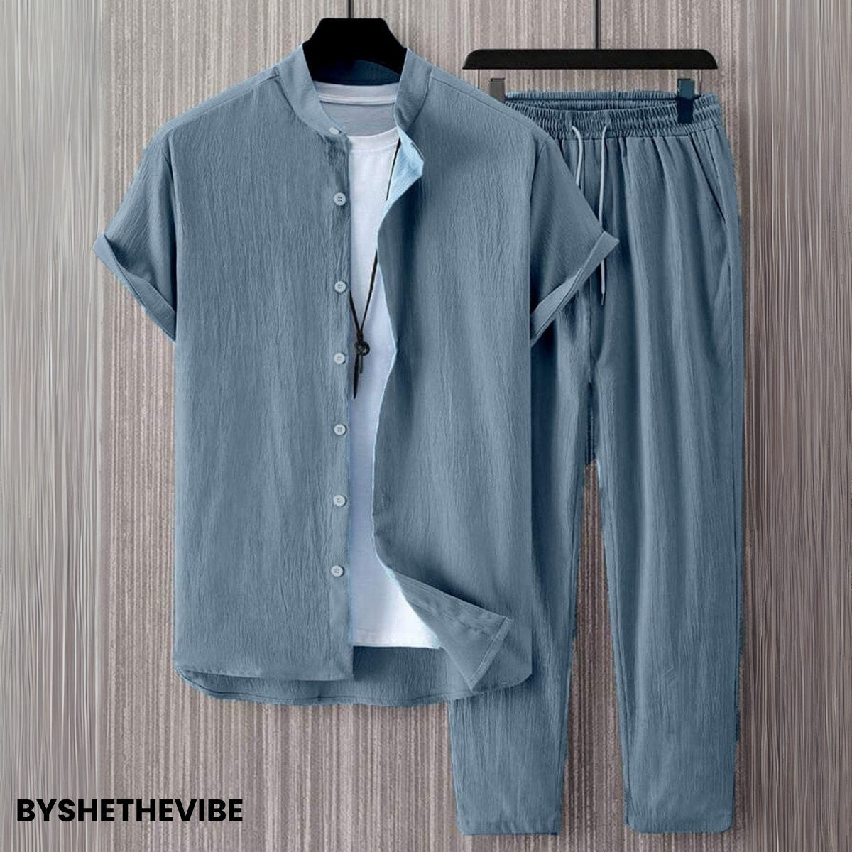 Men Linen Co-ord Set – Pants & Shirt Combo | Summer-Ready |  LN-06