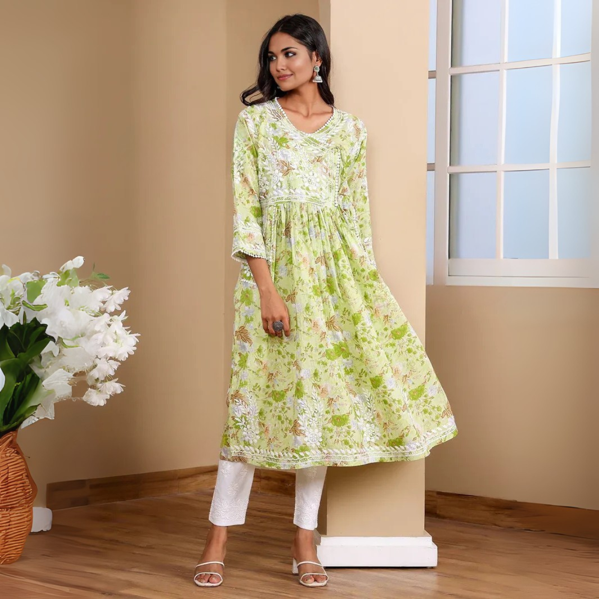 3 Combo Pack | Women Chikankari Work Kurti Set | Full Sleeves - CKW-02