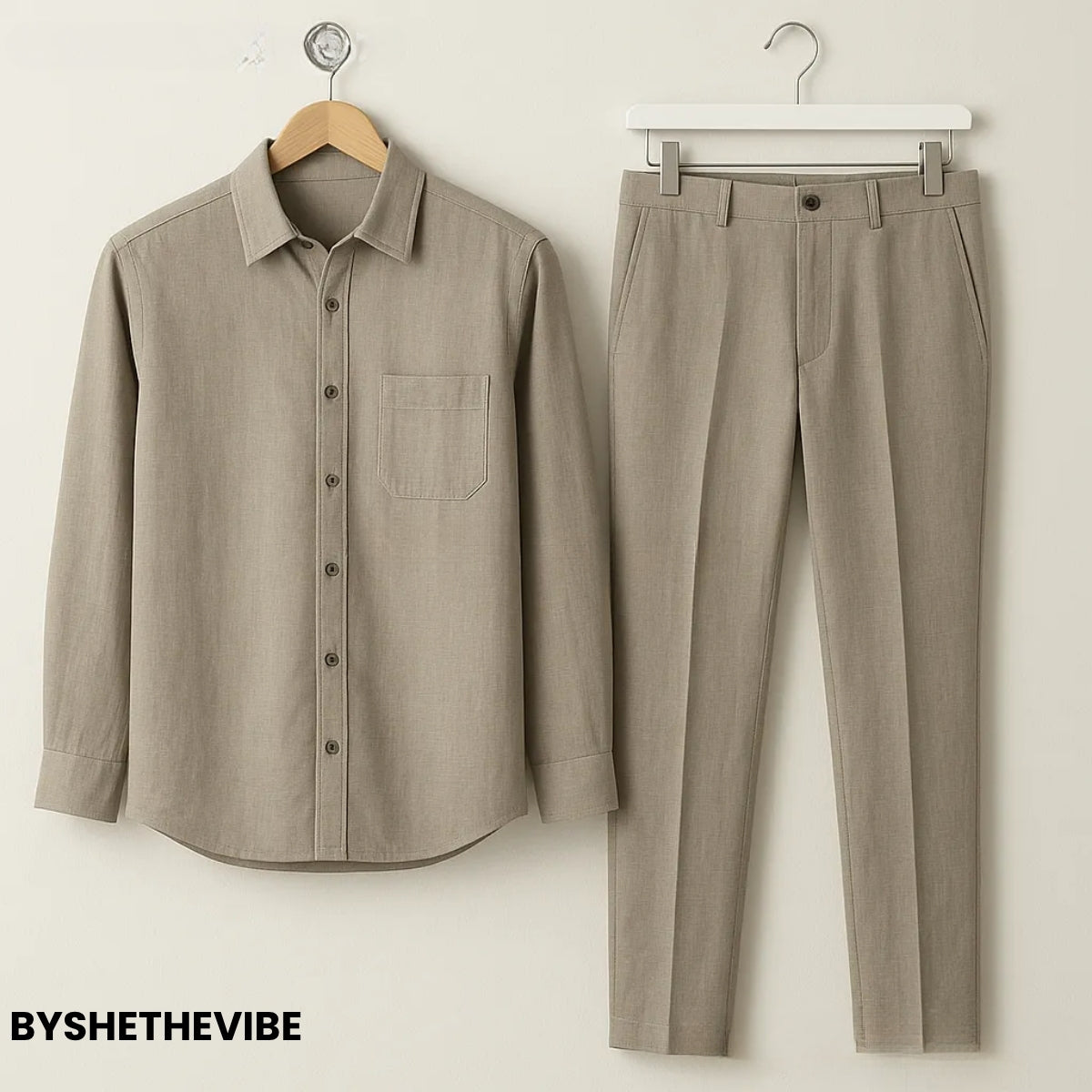 Men Linen Co-ord Set – Pants & Shirt Combo | Summer-Ready |  LN-07