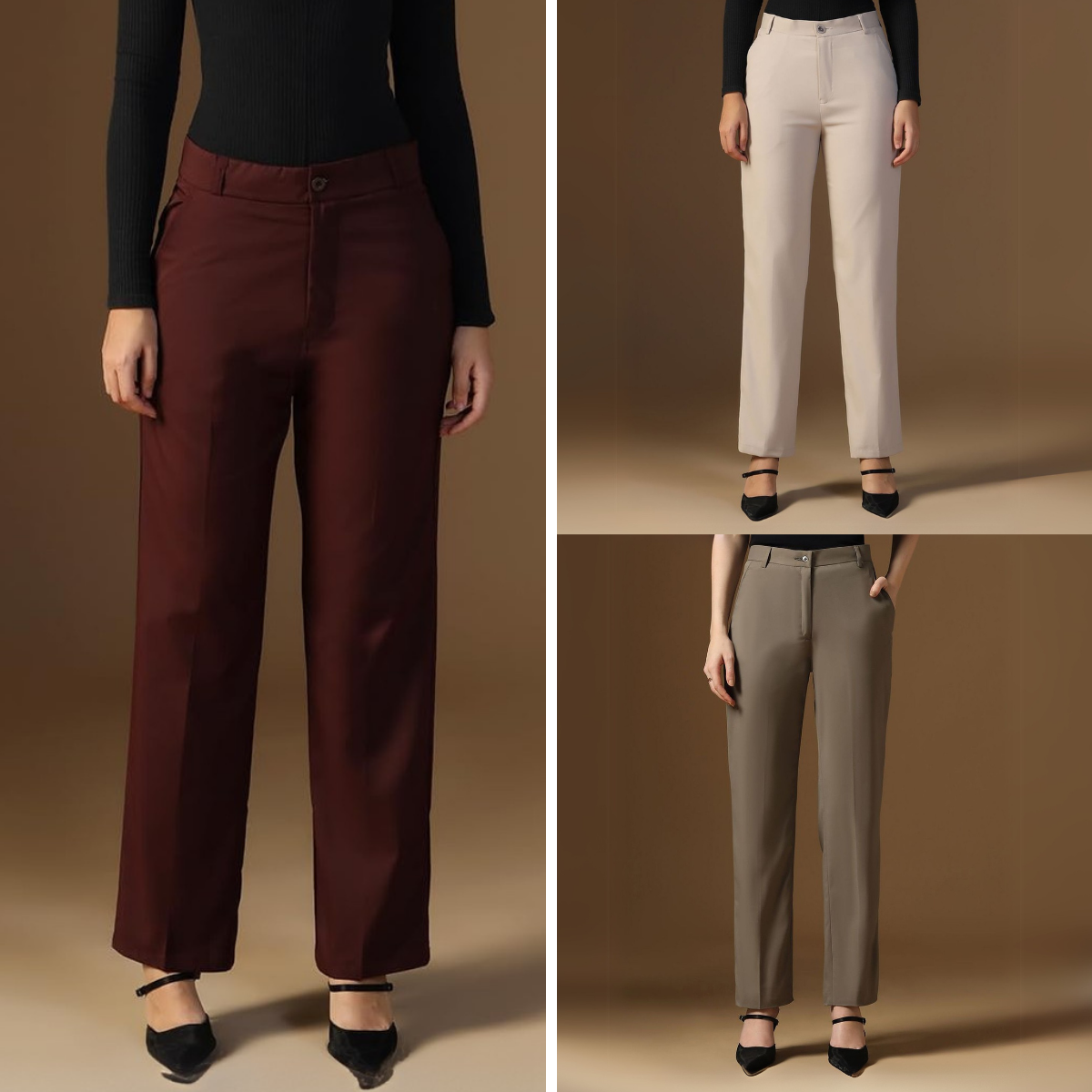 3-Pack of Women’s Trousers & Formal Pants (TF-01)