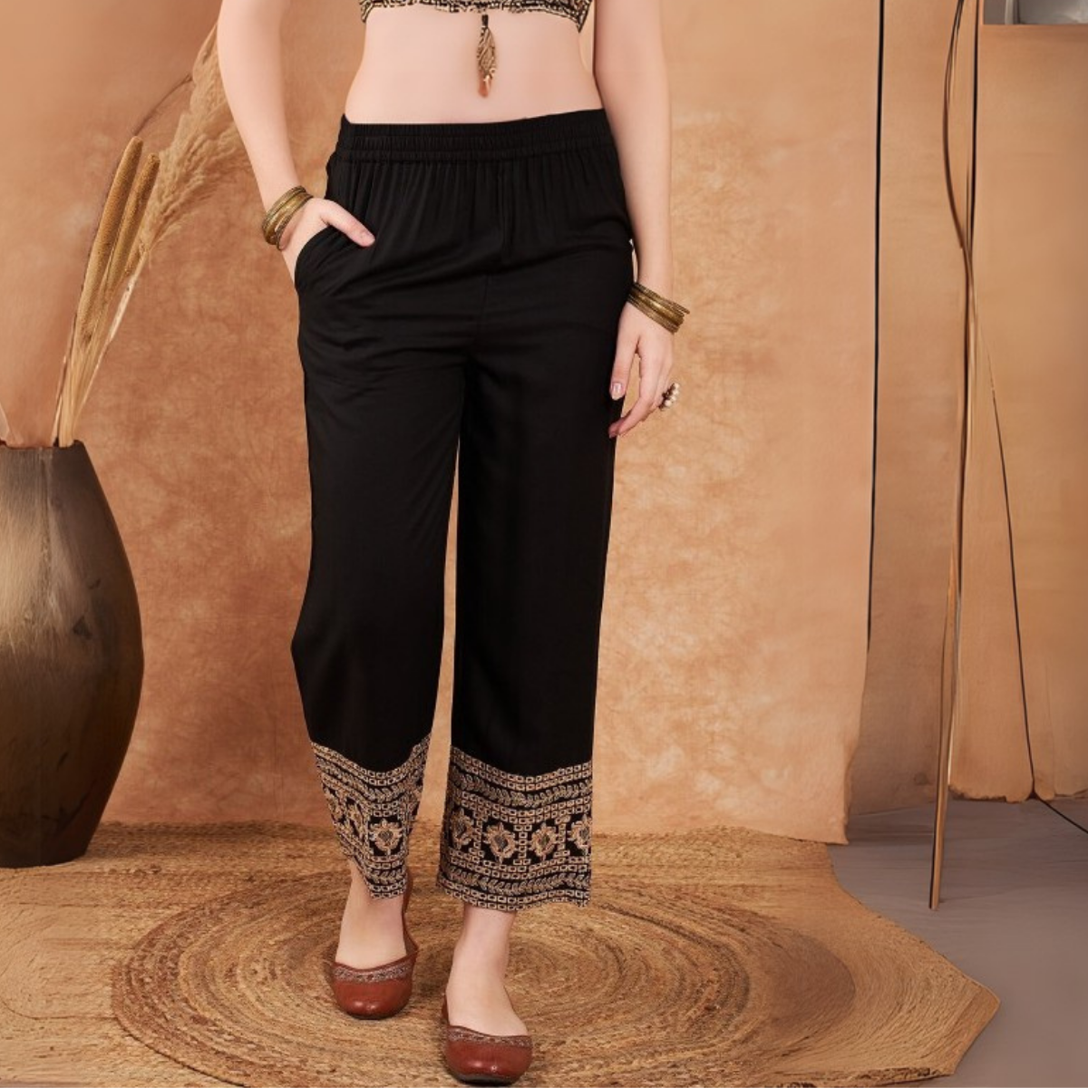 Trendy 4-Pack Combo Palazzo Pants for Women | PP-01