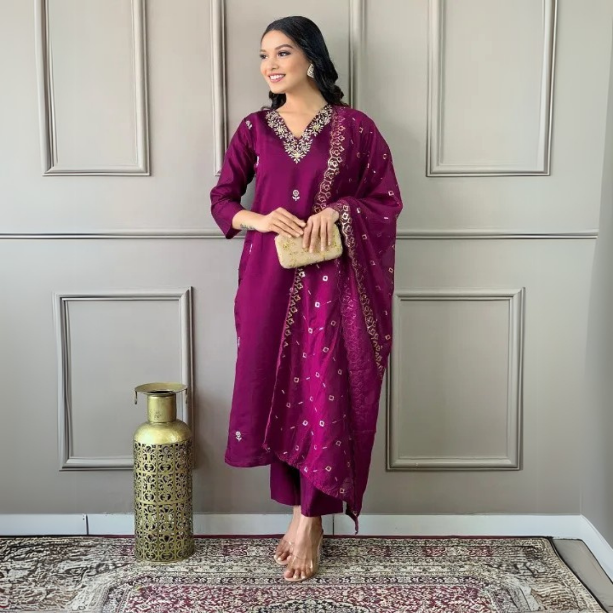 4 Combo Pack | Women’s Suit Set with Dupatta | SD-04