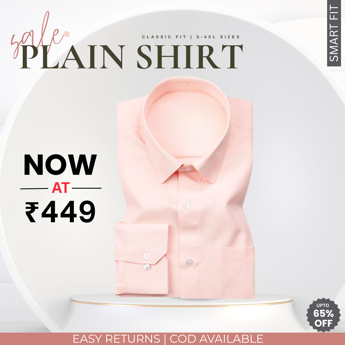 Men’s Formal Shirt Sale – Elevate Your Office Style | Flexible Cotton Shirts | OS-21