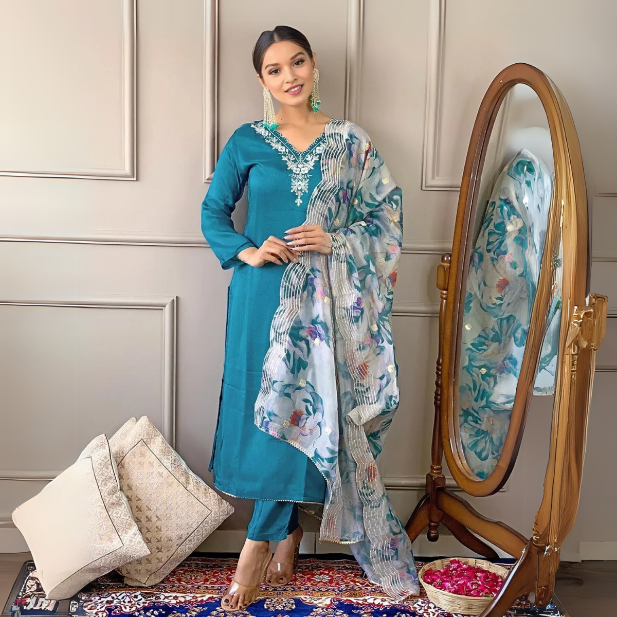 4 Combo Pack | Women’s Suit Set with Dupatta | SD-04