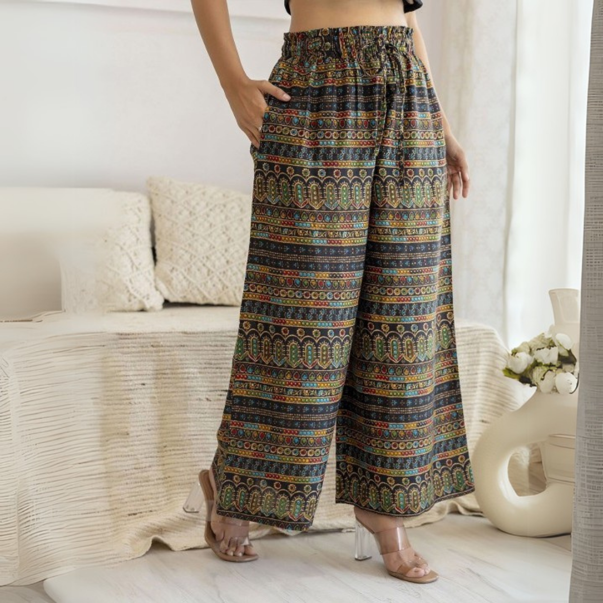 Stylish 3-Pack Combo Palazzo Pants for Women | P-03