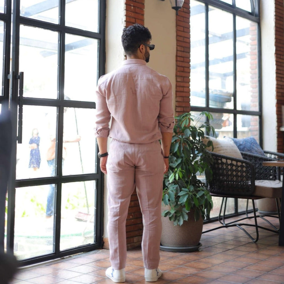 Men Linen Co-ord Set – Pants & Shirt Combo | Summer-Ready |  LN-08
