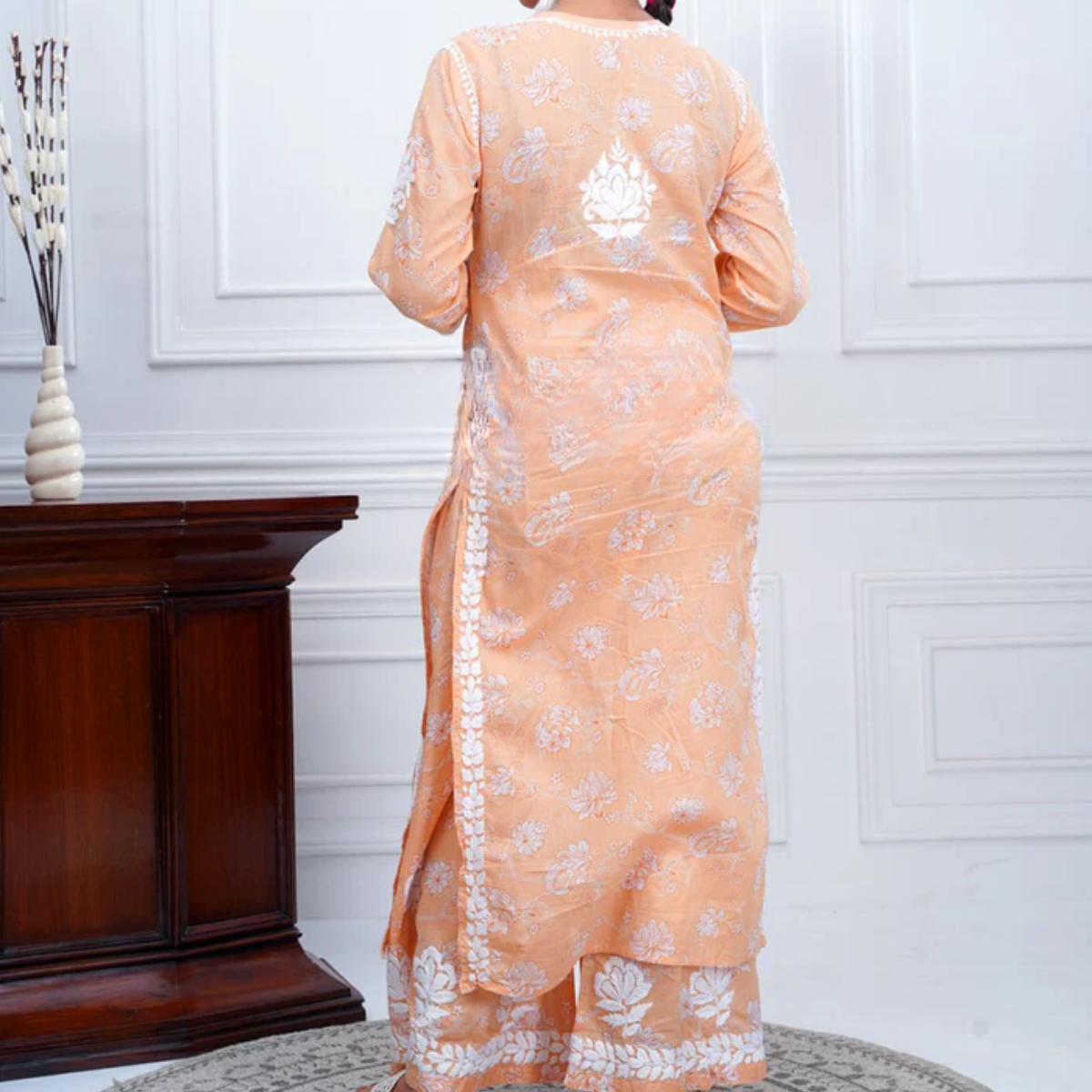 3 Combo Pack | Women Chikankari Work Kurti Set | Full Sleeves - CKS04