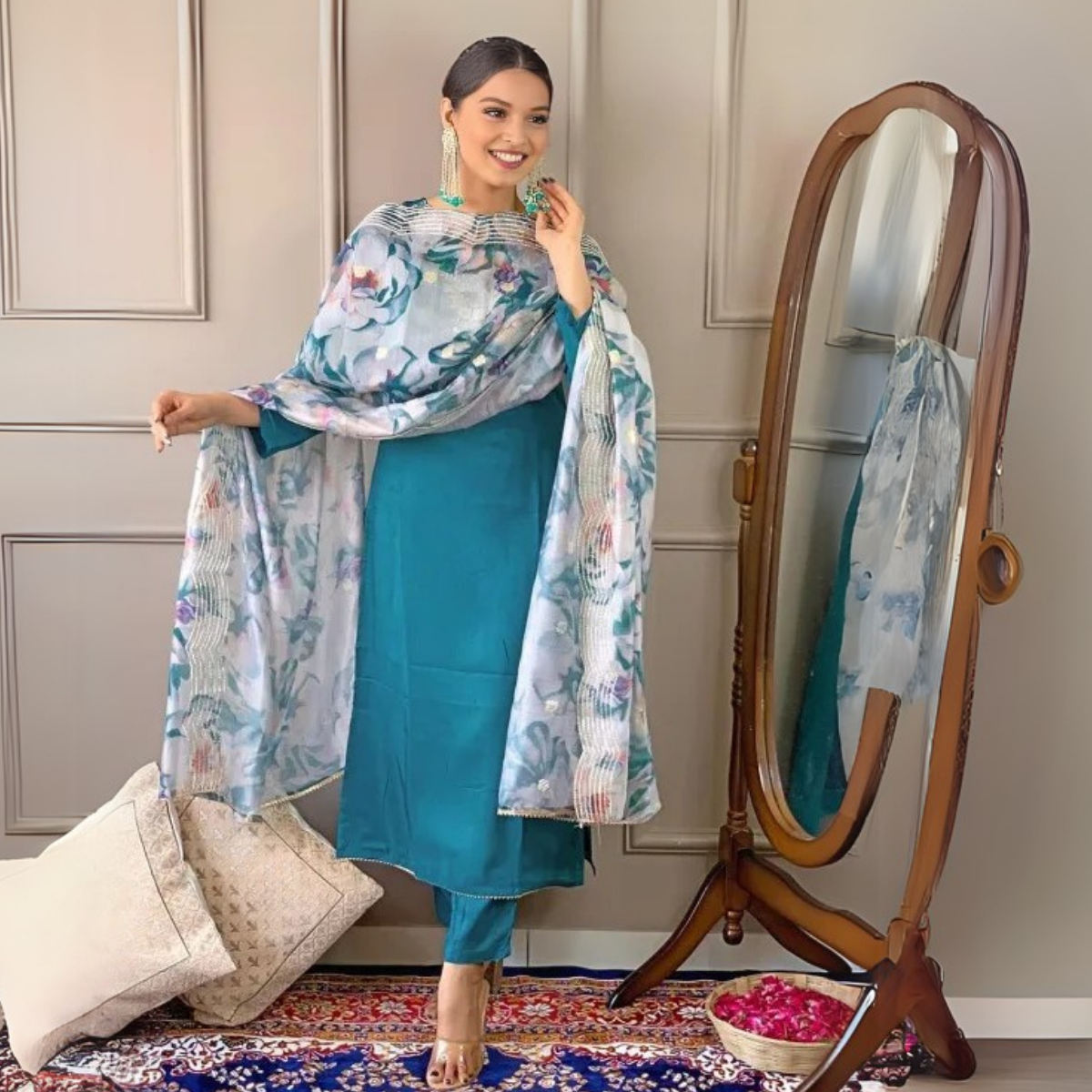 4 Combo Pack | Women’s Suit Set with Dupatta | SD-01