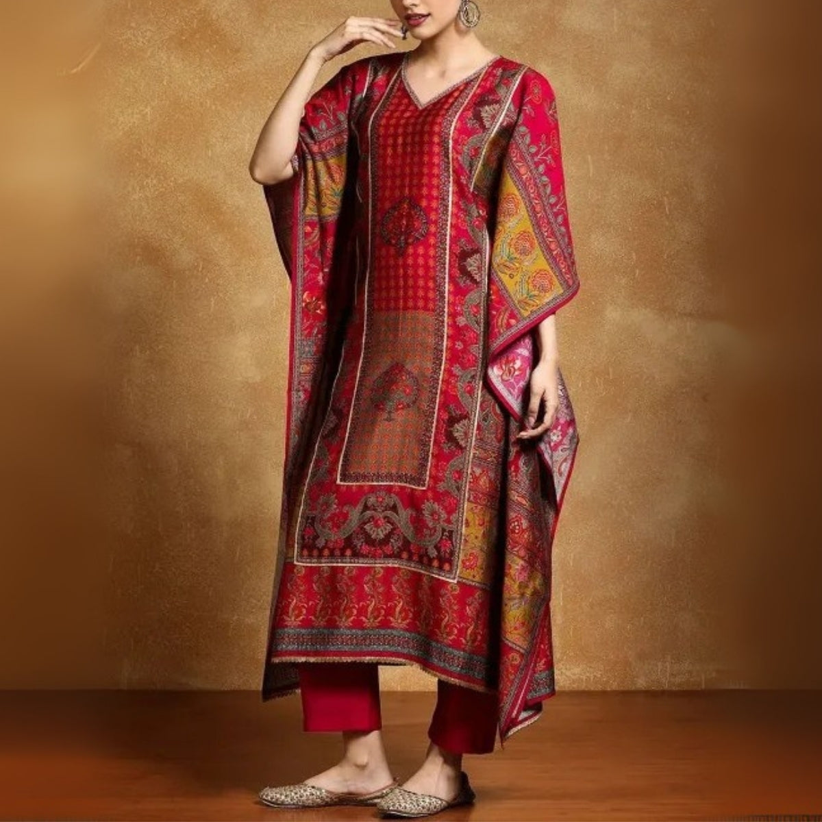 Stylish Kaftan Kurta and Pant Combo for Every Occasion | K-05