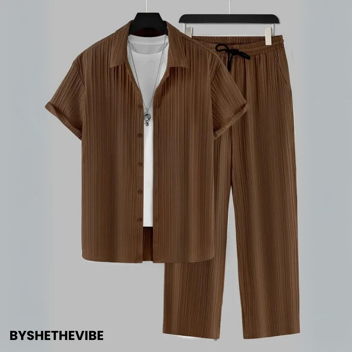 Men Linen Co-ord Set – Pants & Shirt Combo | Summer-Ready |  LN-10