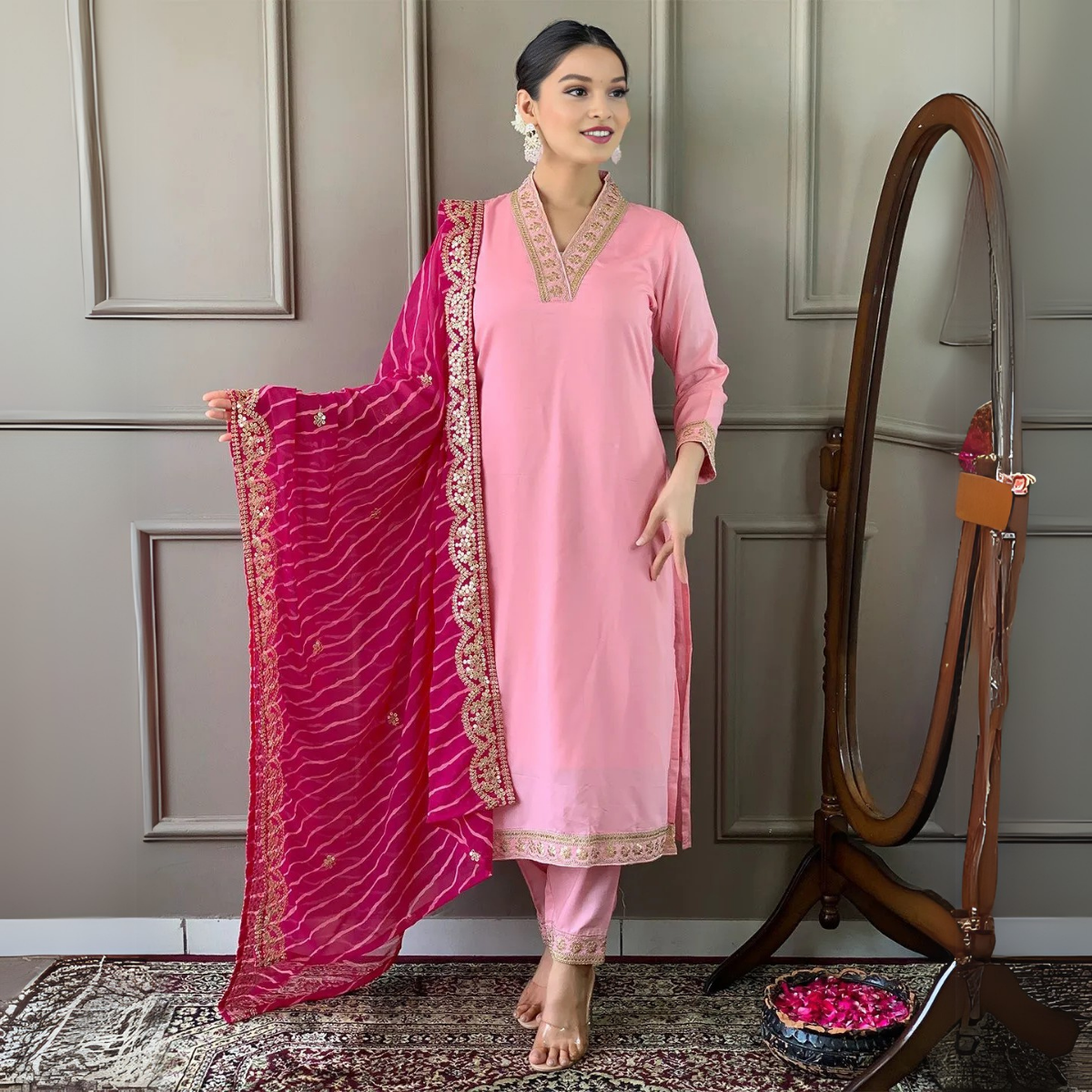 4 Combo Pack | Women’s Suit Set with Dupatta | SD-04