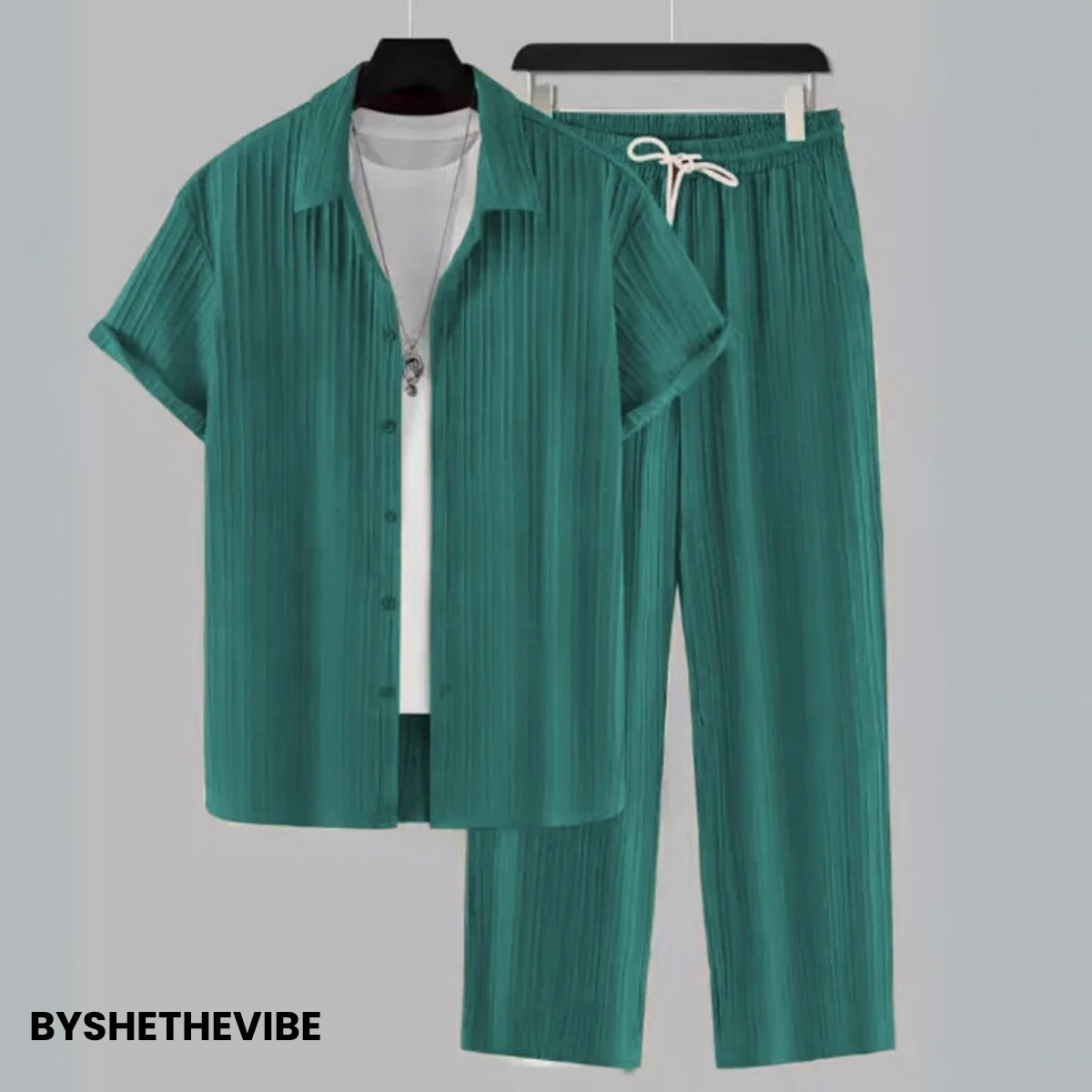Men Linen Co-ord Set – Pants & Shirt Combo | Summer-Ready |  LN-11