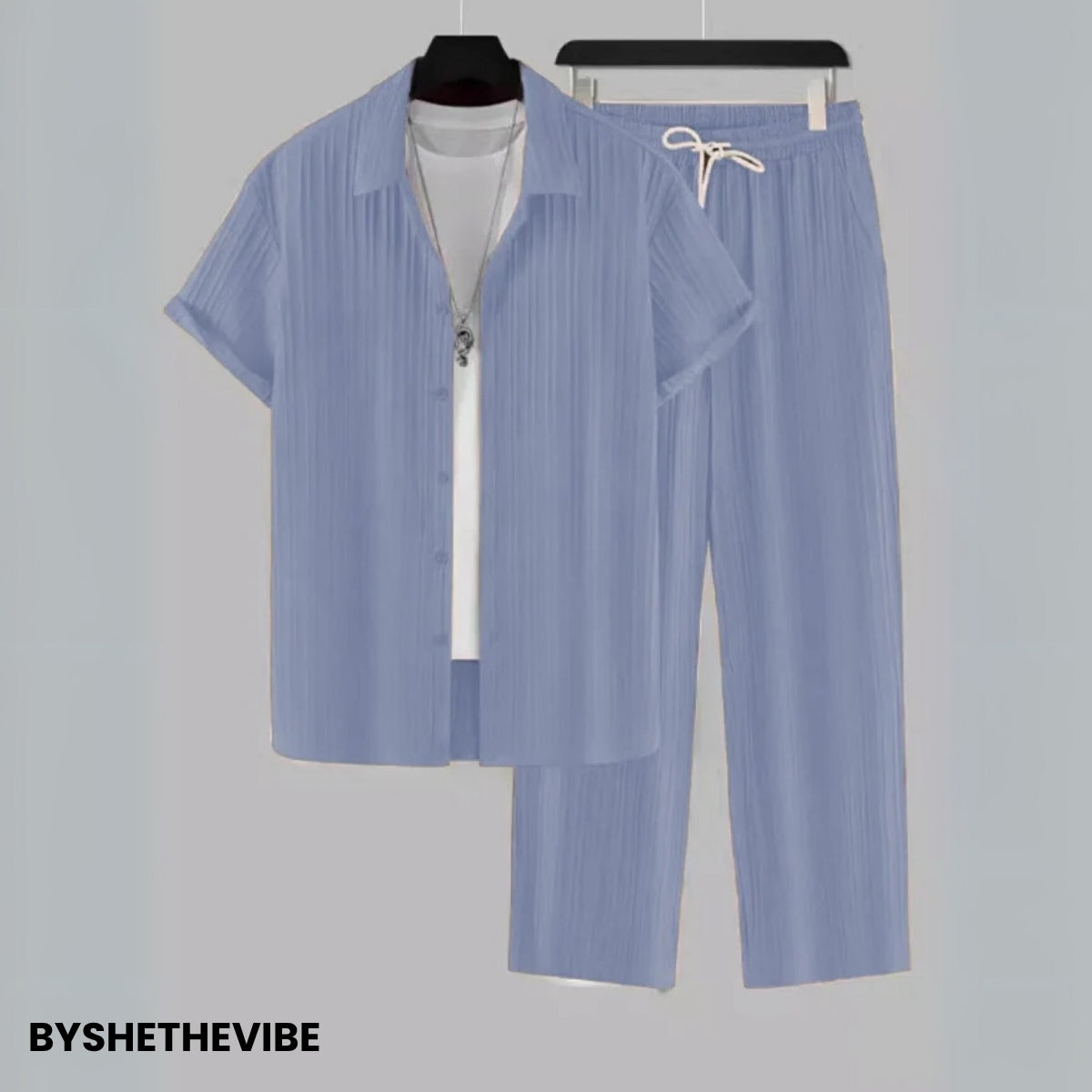 Men Linen Co-ord Set – Pants & Shirt Combo | Summer-Ready |  LN-12