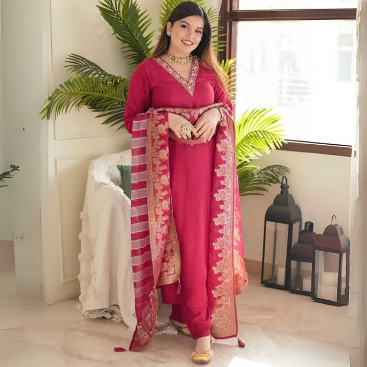 4 Combo Pack | Women’s Suit Set with Dupatta | SD-07