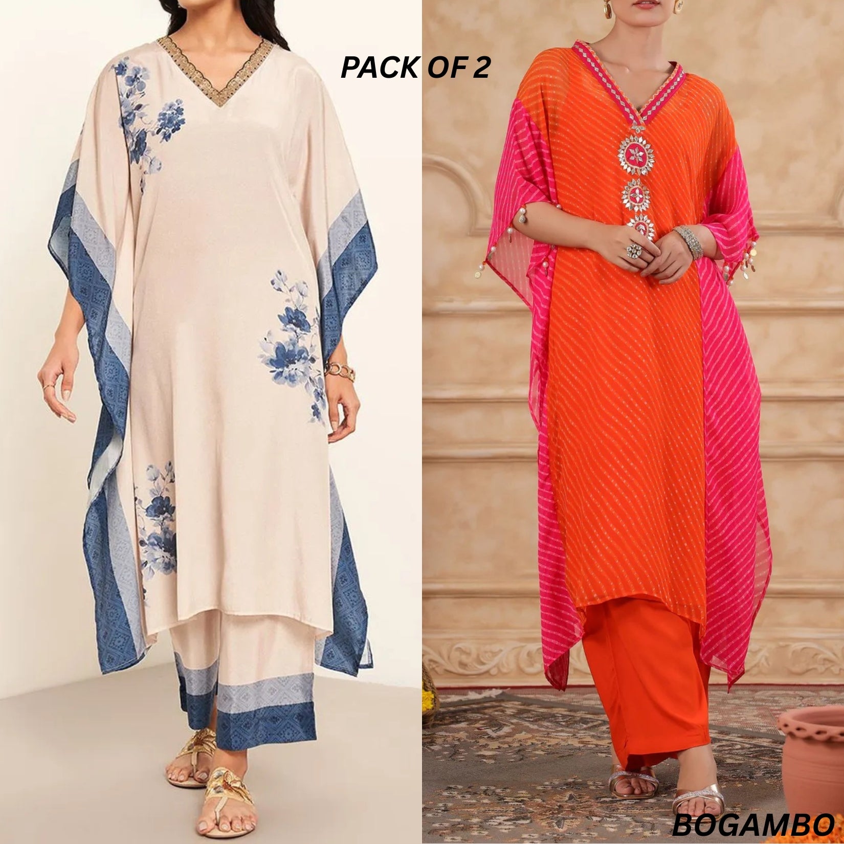 Stylish Kaftan Kurta and Pant Combo for Every Occasion | K-03