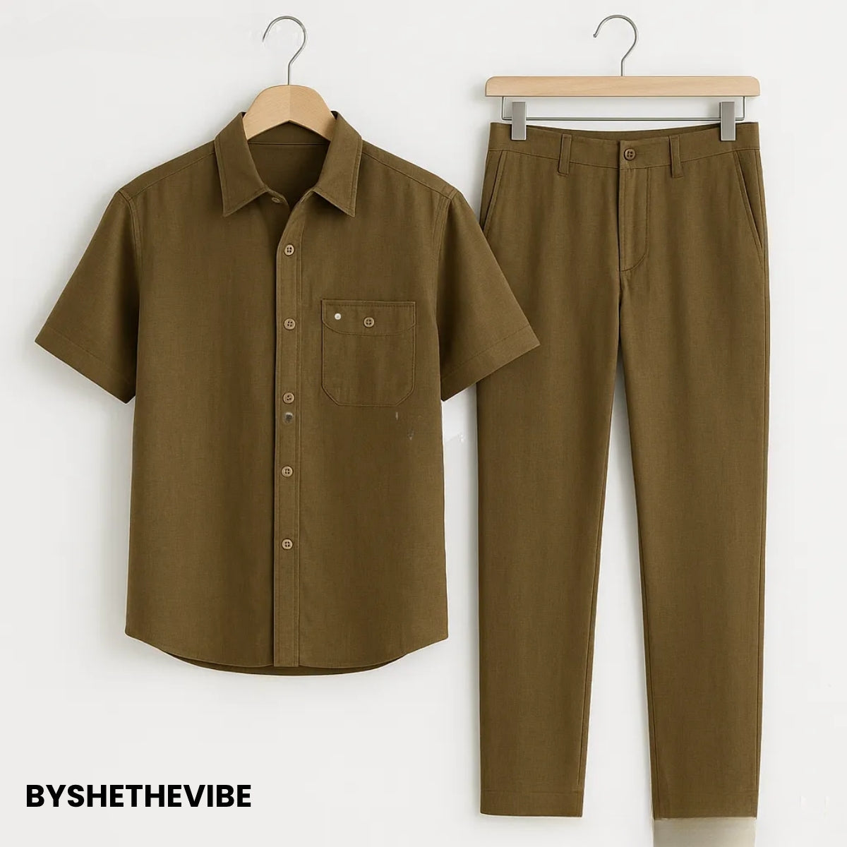 Men Linen Co-ord Set – Pants & Shirt Combo | Summer-Ready | LN-01