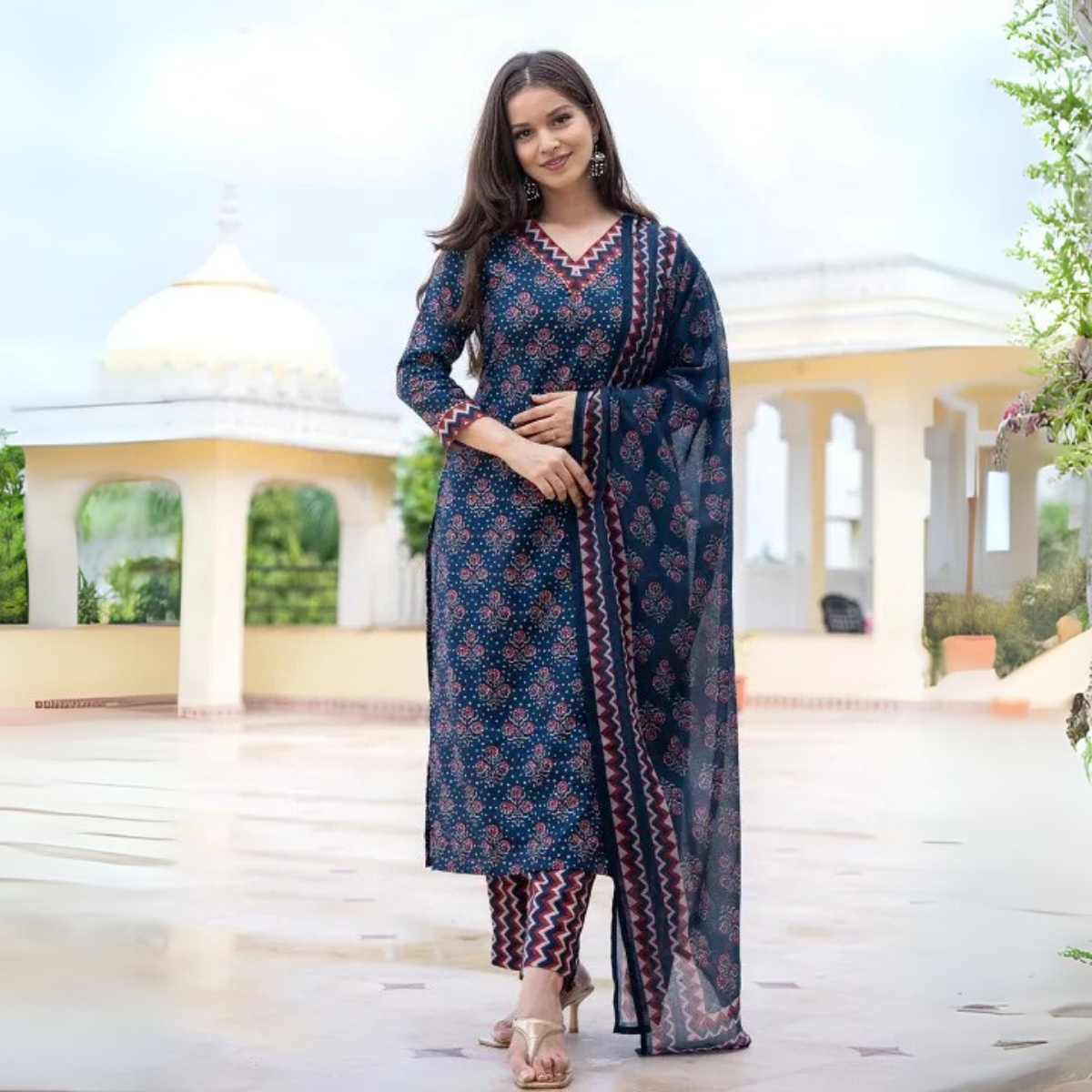 4 Combo Pack | Women’s Suit Set with Dupatta | SD-07