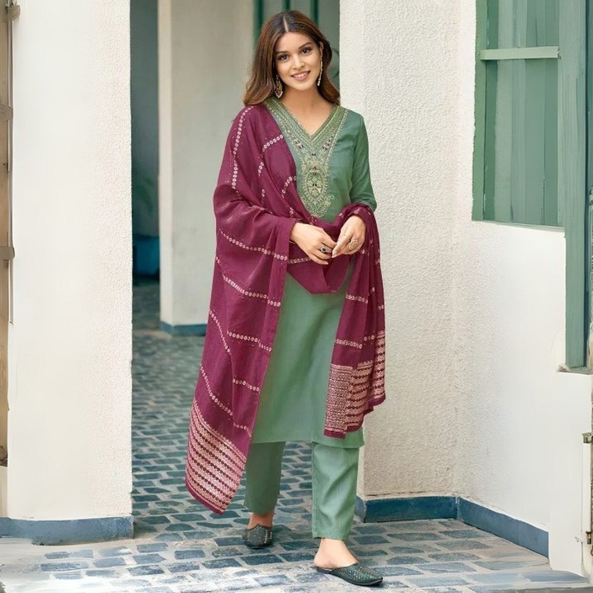 4 Combo Pack | Women’s Suit Set with Dupatta | SD-07