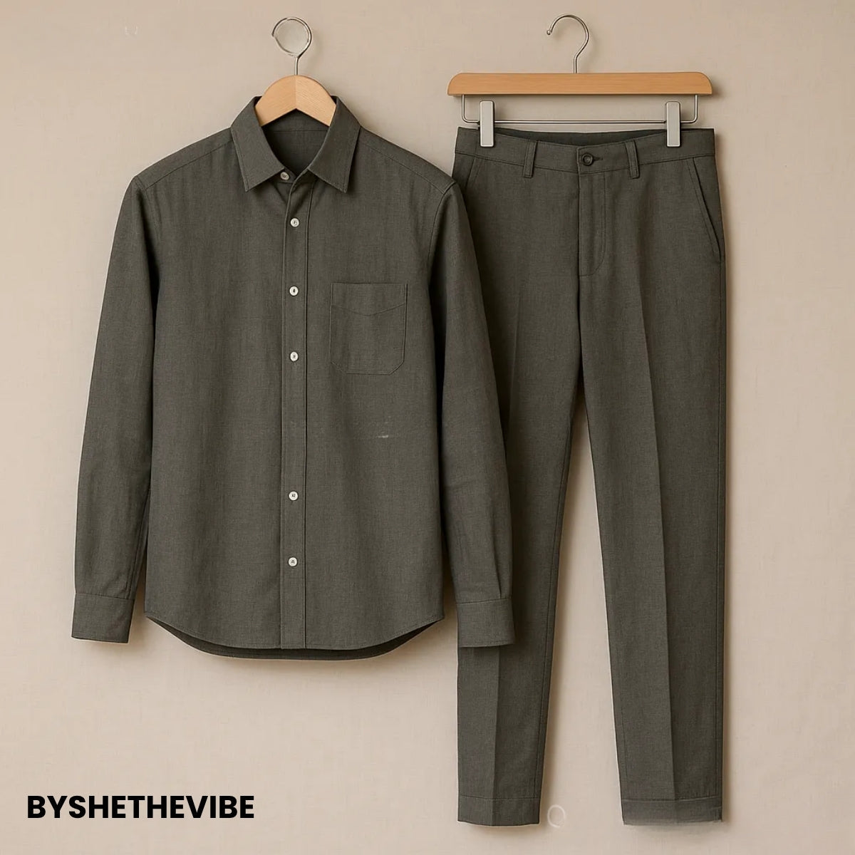 Men Linen Co-ord Set – Pants & Shirt Combo | Summer-Ready |  LN-15