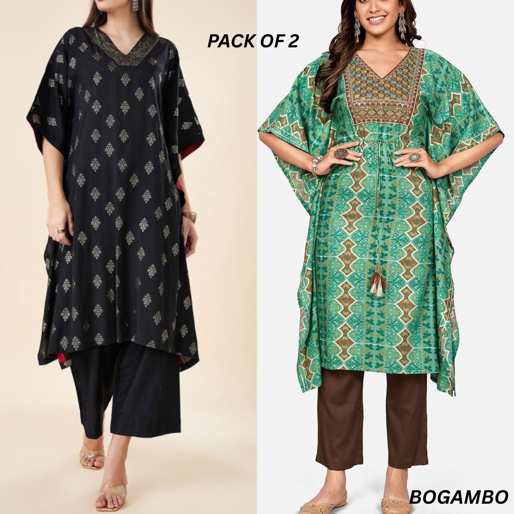 Stylish Kaftan Kurta and Pant Combo for Every Occasion | K-04