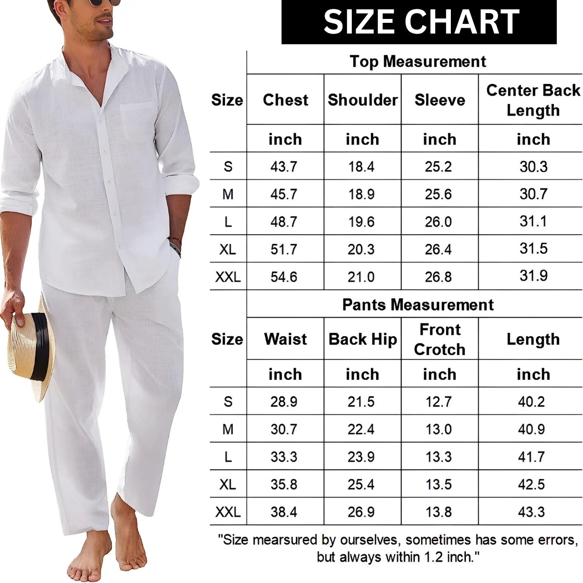 Men Linen Co-ord Set – Pants & Shirt Combo | Summer-Ready |  LN-15