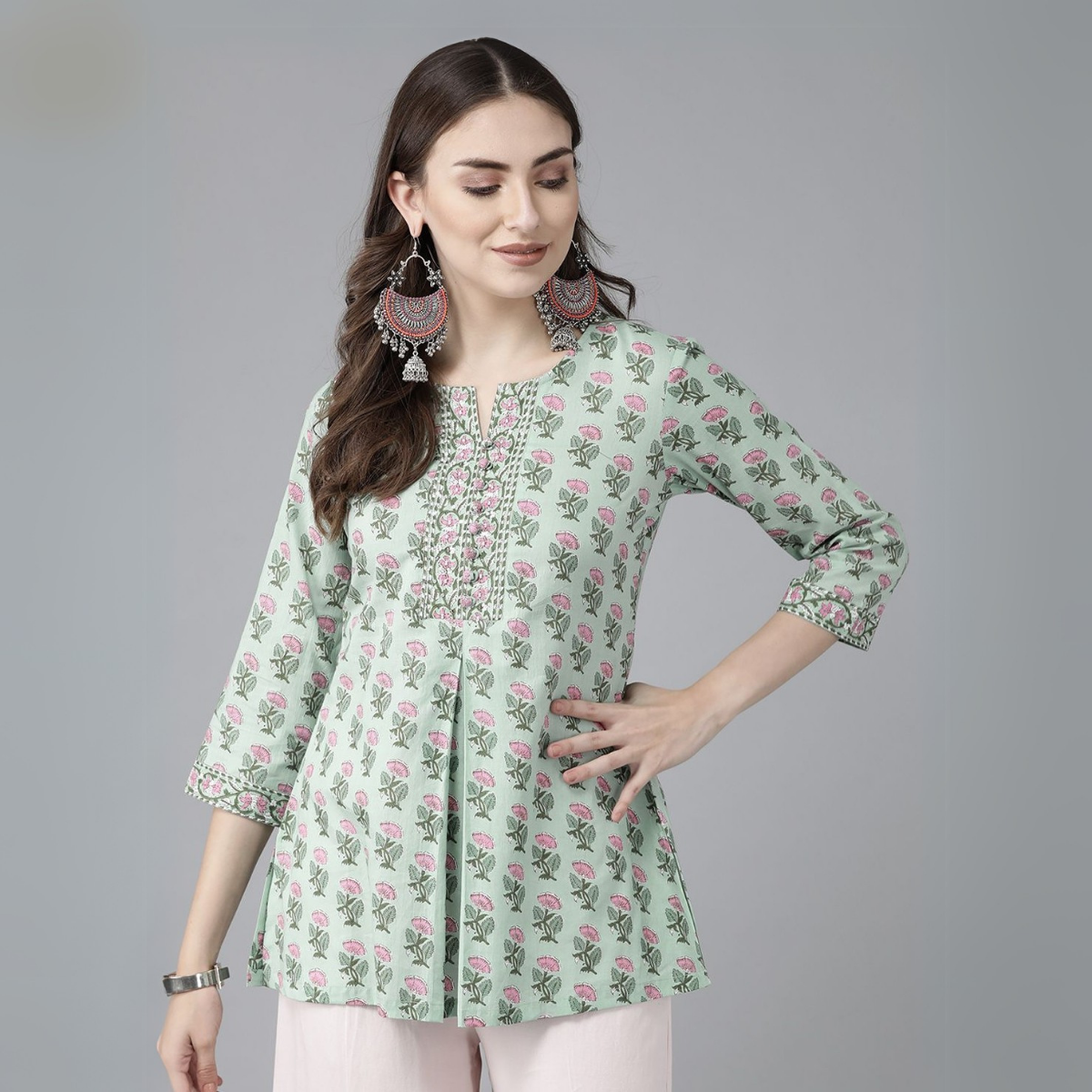 5 Pack Short Kurtis | Perfect For Summer| 3/4 Sleeve | (SK-05)