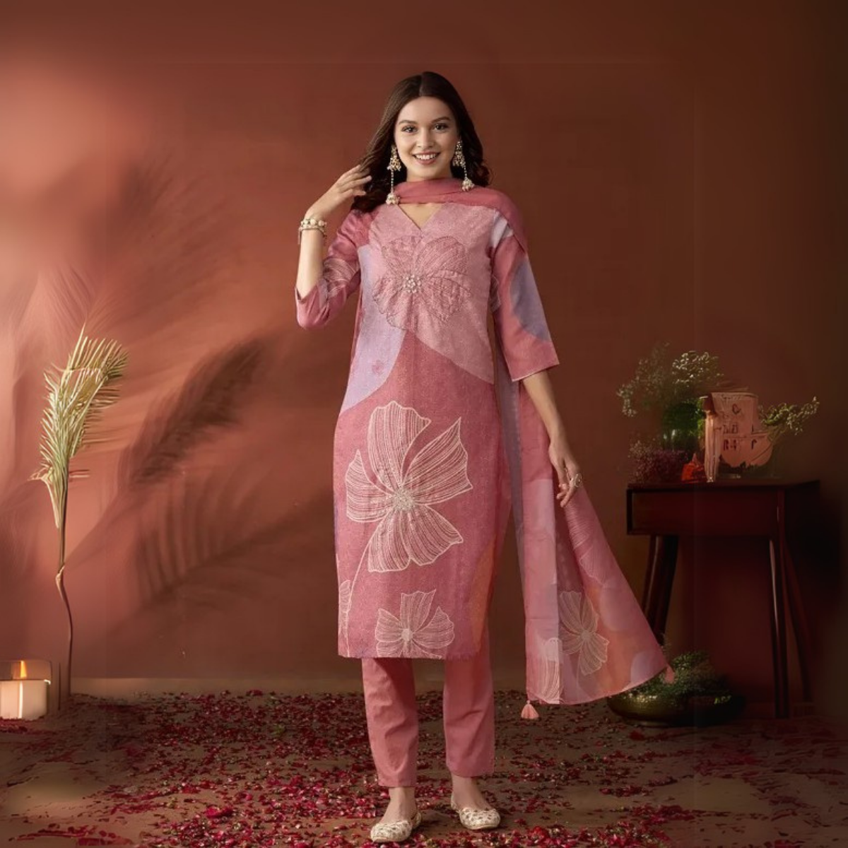 4 Combo Pack | Women’s Suit Set with Dupatta | SD-05