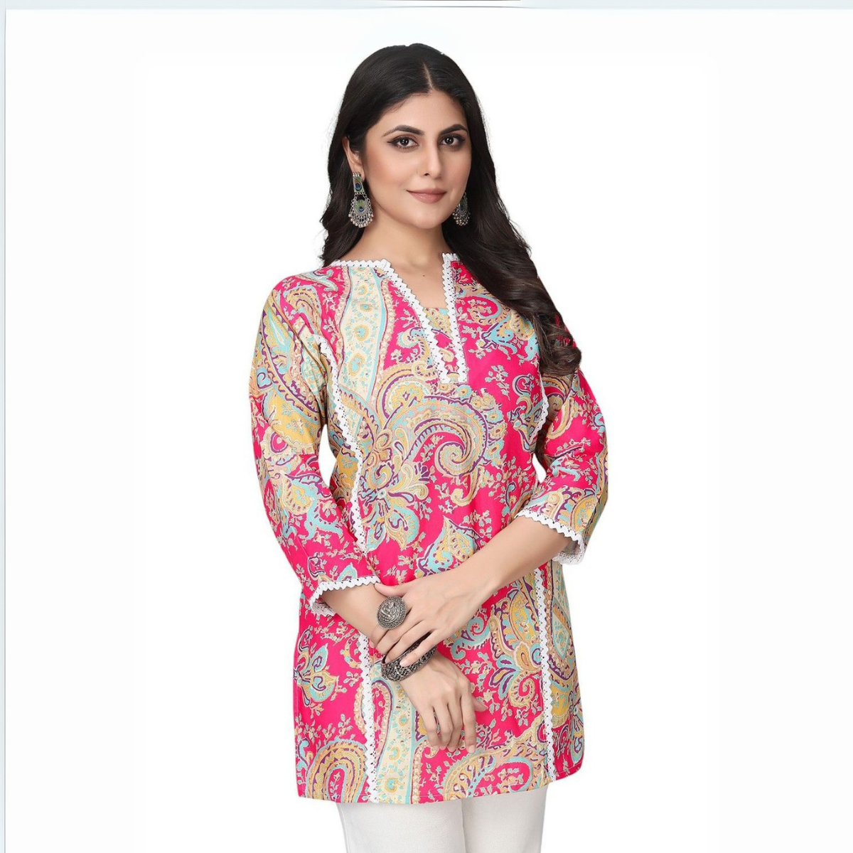 5 Pack Short Kurtis | Perfect For Summer| 3/4 Sleeve | (SK-02)