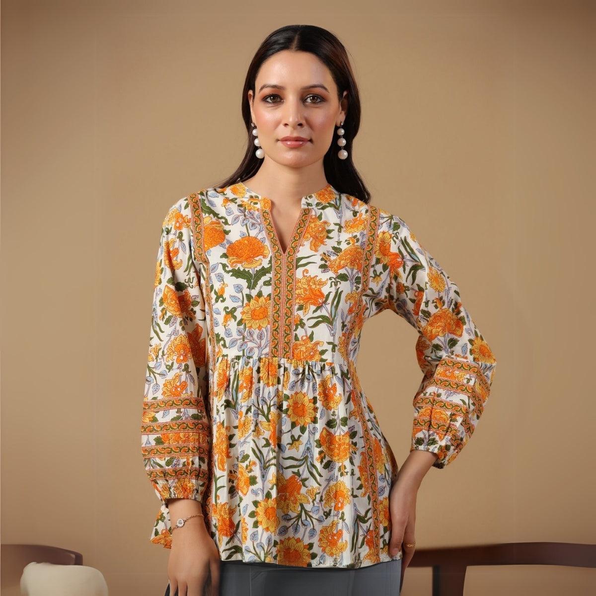 3 Combo Pack Cotton Short Kurtis | Summer Cotton Bliss | 3/4 Sleeve | C-166