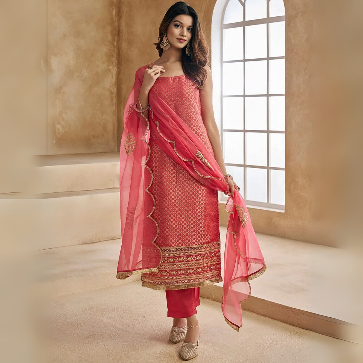 4 Combo Pack | Women’s Suit Set with Dupatta | SD-01