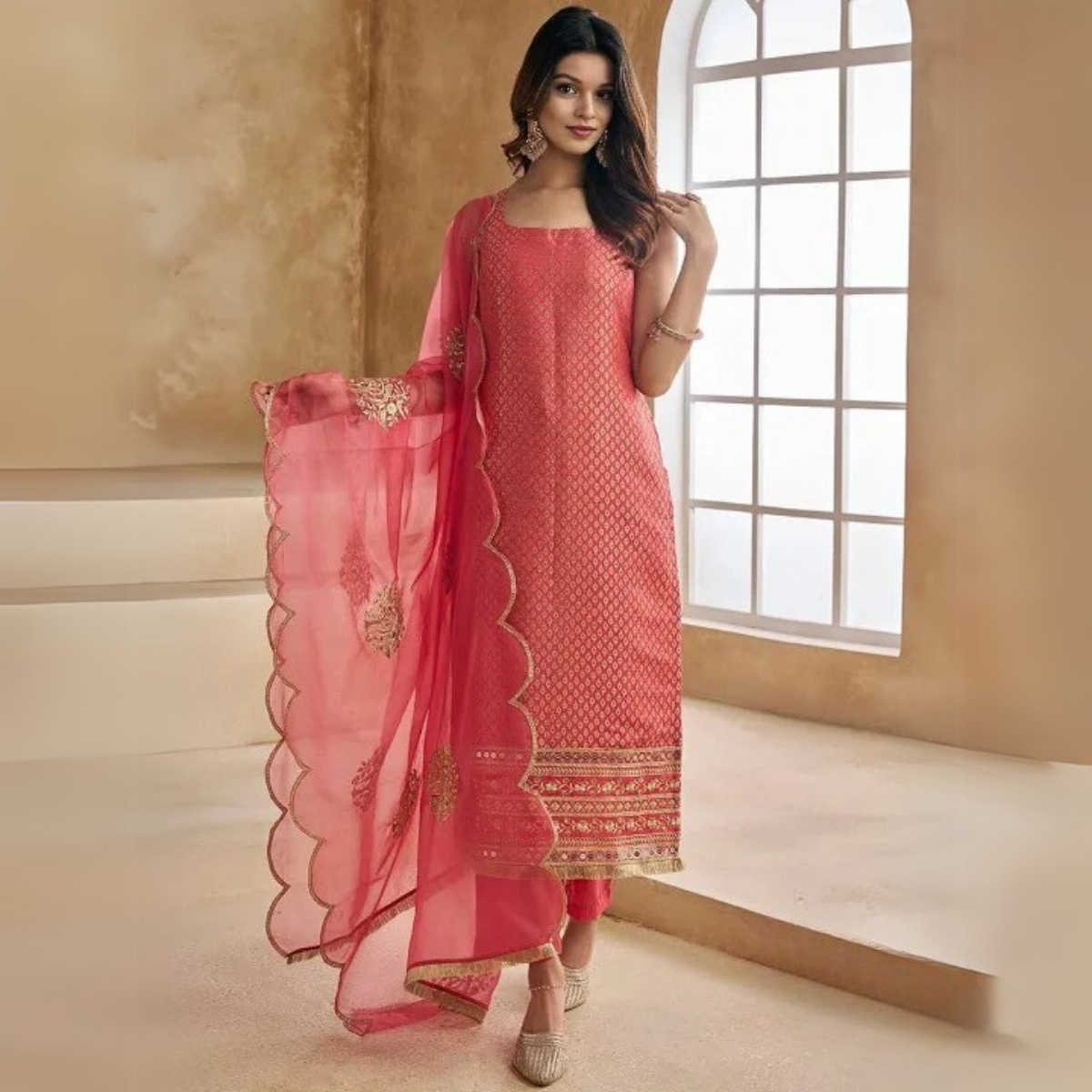 4 Combo Pack | Women’s Suit Set with Dupatta | SD-01