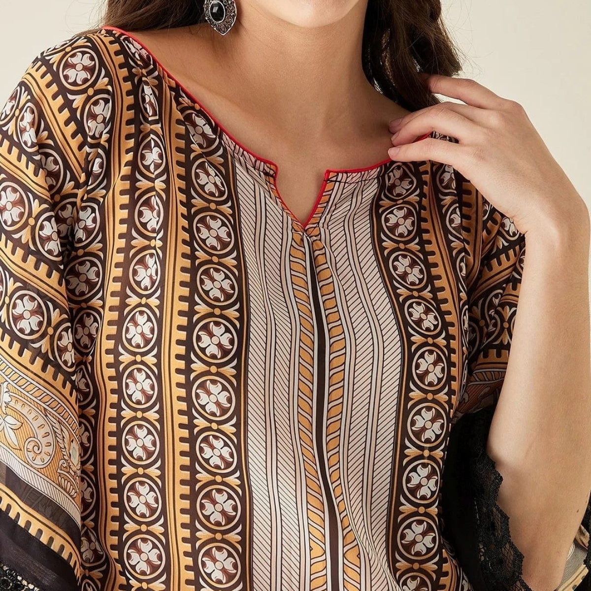 Stylish Kaftan Kurta and Pant Combo for Every Occasion | K-07