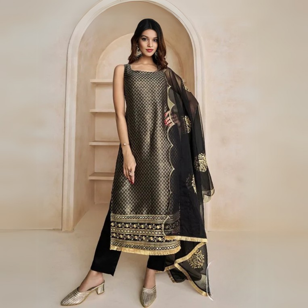 4 Combo Pack | Women’s Suit Set with Dupatta | SD-08