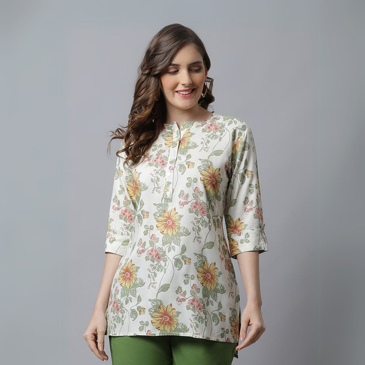 3 Combo Pack Cotton Short Kurtis | Summer Cotton Bliss | 3/4 Sleeve | C-160