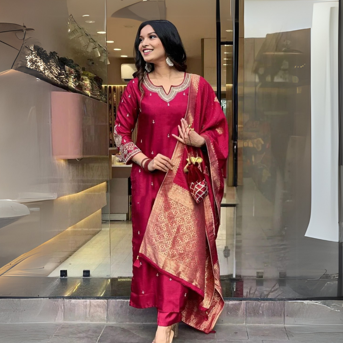 4 Combo Pack | Women’s Suit Set with Dupatta | SD-03