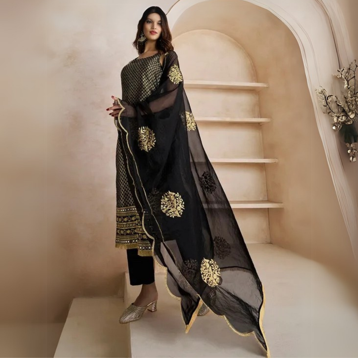 4 Combo Pack | Women’s Suit Set with Dupatta | SD-01