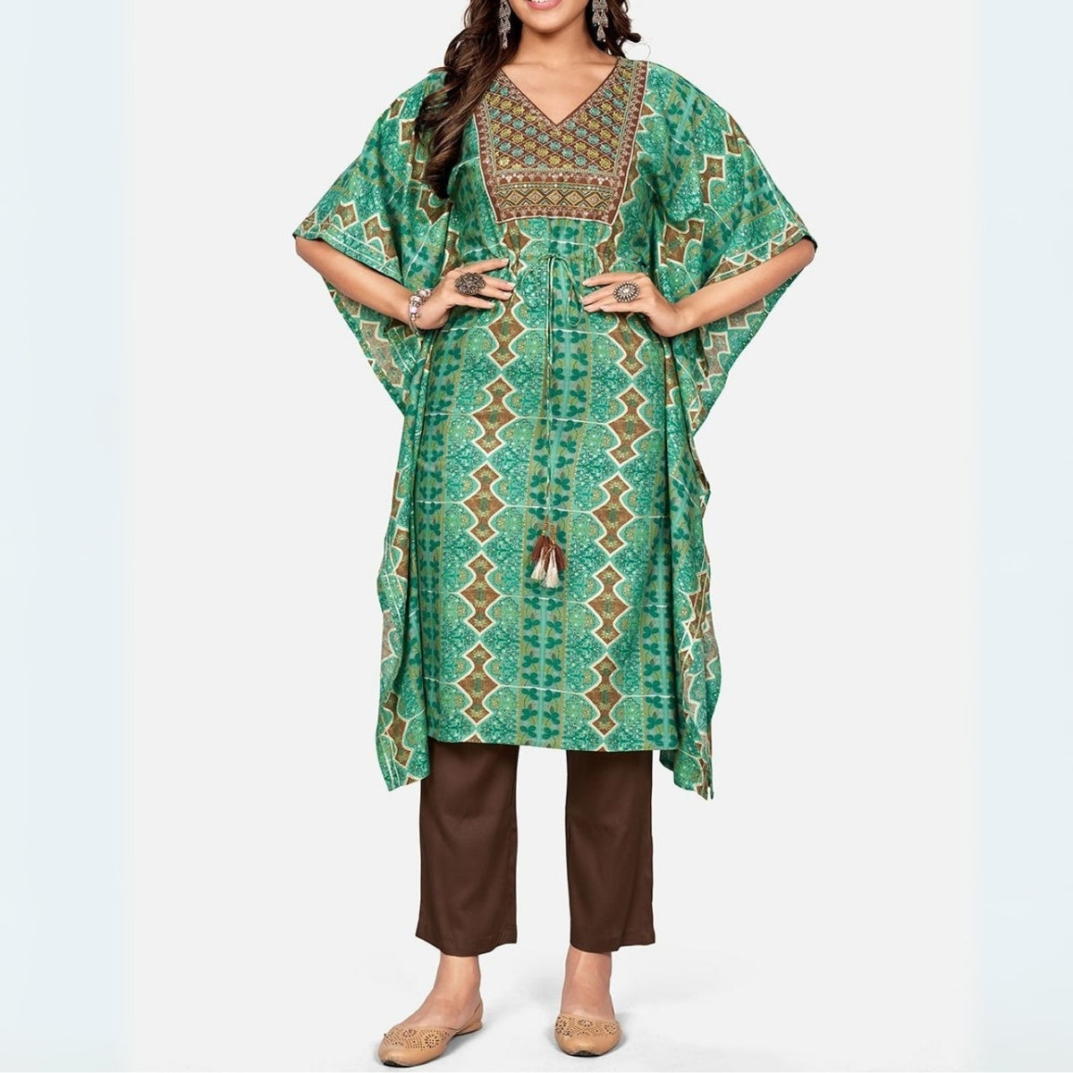 Stylish Kaftan Kurta and Pant Combo for Every Occasion | K-04