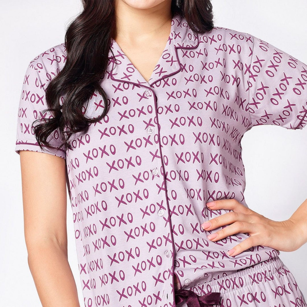 Pack of 4 Women’s Cotton Printed Nightsuits – Shirt & Pyjama Set | Classic Style | NS-14