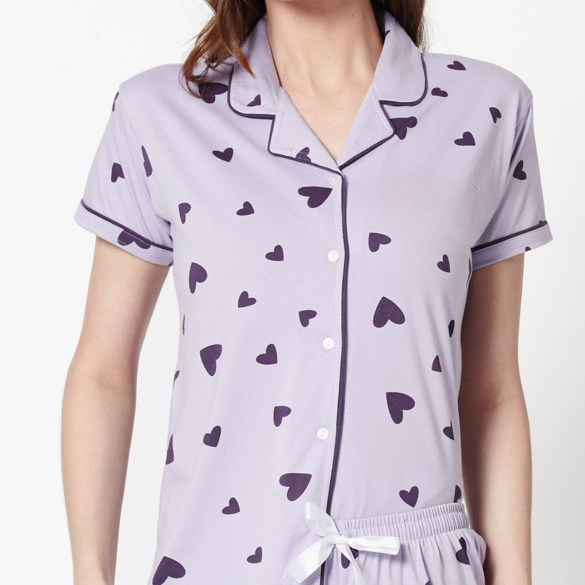 Pack of 3 Women Printed Half Sleeves Shirt and Pyjama Nightsuit Set | NS-05