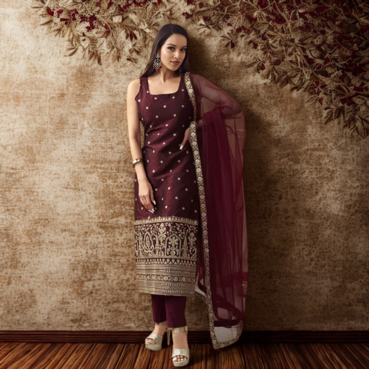 4 Combo Pack | Women’s Suit Set with Dupatta | SD-09