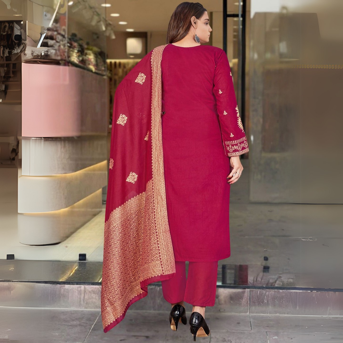 4 Combo Pack | Women’s Suit Set with Dupatta | SD-03
