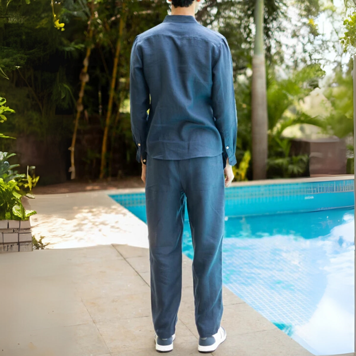 Men Linen Co-ord Set – Pants & Shirt Combo | Summer-Ready |  LN-02