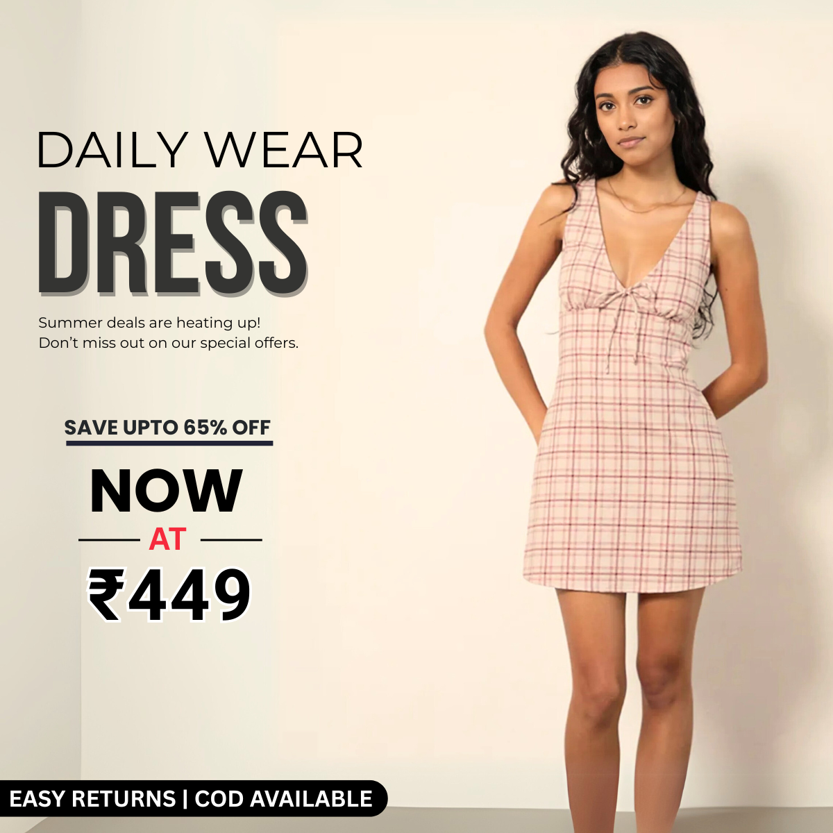 Women’s Dailywear Dress | Breathe Easy, Look Fabulous| WD-07