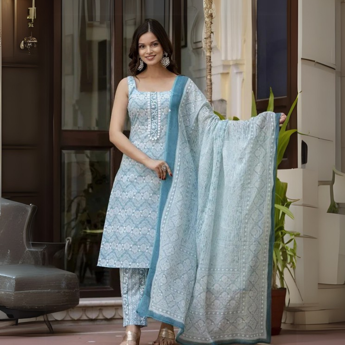 3 Combo Pack | Women’s Suit Set with Dupatta | S-07