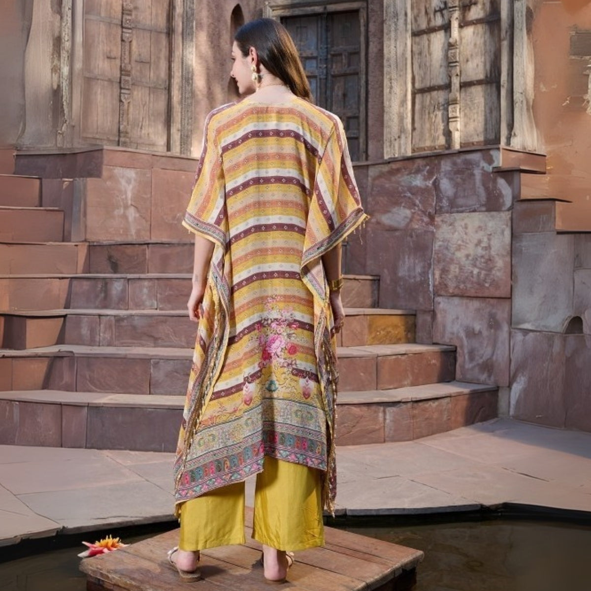 Stylish Kaftan Kurta and Pant Combo for Every Occasion | K-02
